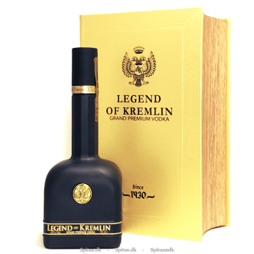 Legend Of Kremlin Black Bottle in Gold Book