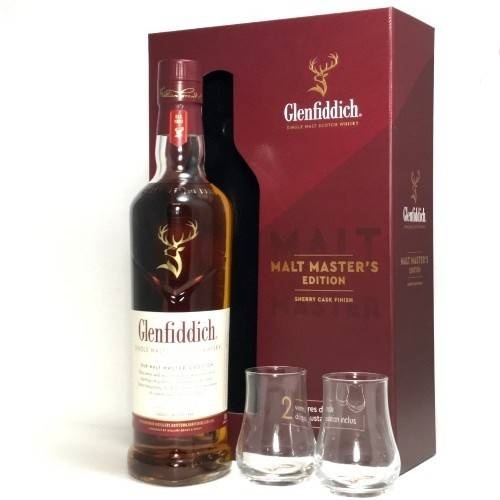 Glenfiddich Malt Masters Edition i gaveæske med to glas