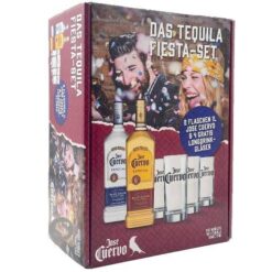 Jose Cuervo Especial Gold og Silver 1 liter, i gaveæske med 4 glas