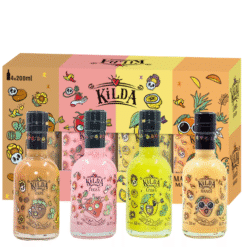 Kilda Tequila likør - Jordbær, Lemon, Mango & Kaffe - 4 x 20 cl