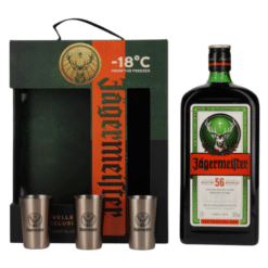 Jägermeister Travellers Exclusive i Gaveæske m. 3 shotglas