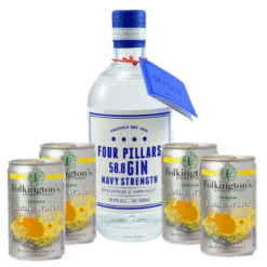 Four Pillars Navy Strength Gin + 4 Folkington's Indian Tonic