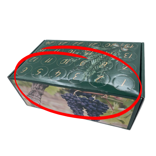 Portvins-julekalender - 24 x 5cl - Outlet - Billede 2