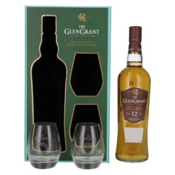 Glen Grant 12 Years Old Single Malt i gaveæske m/glas