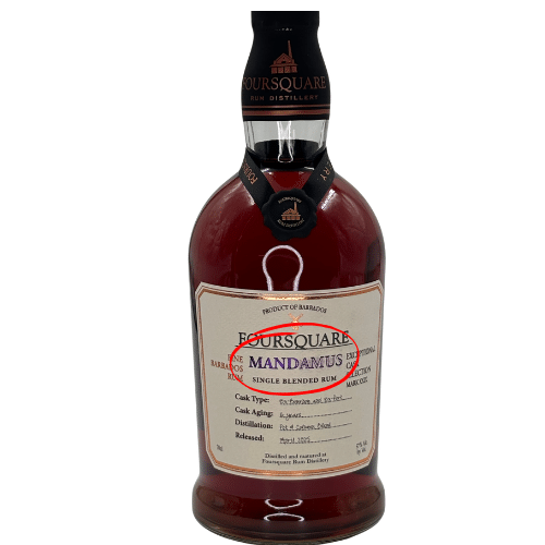 Foursquare 16 Years Old Mandamus Single Blended Rum - Outlet - Billede 2