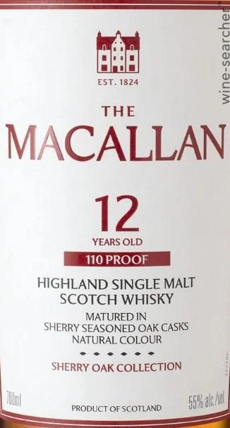 Macallan 12 år, 110 Proof Sherry Oak Collection Highland Single Malt Scotch Whisky 70 cl 55% (2026 Edition) - Billede 2