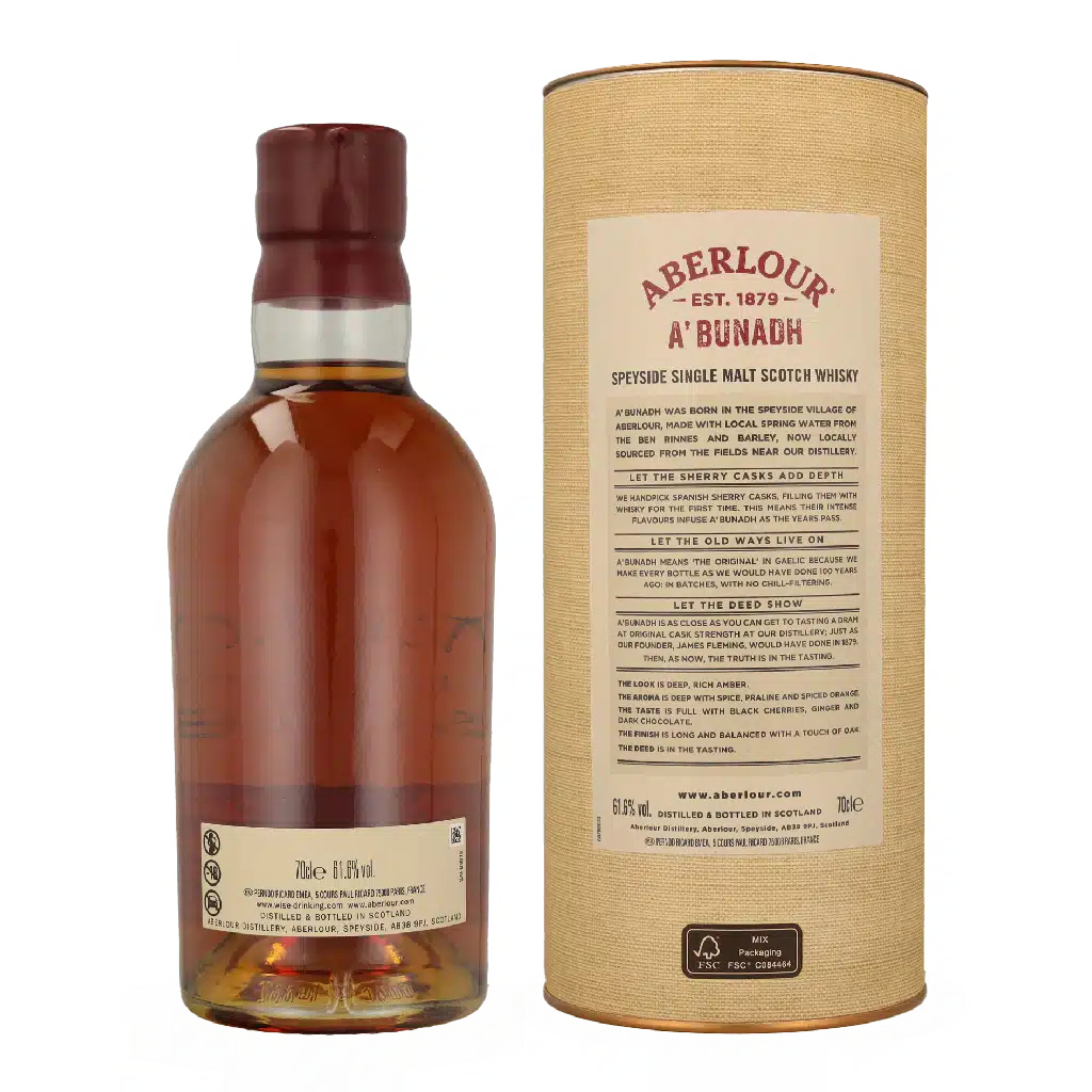 Aberlour A'BUNADH Original Cask Strength Batch No. 81, 61,6% - Billede 2