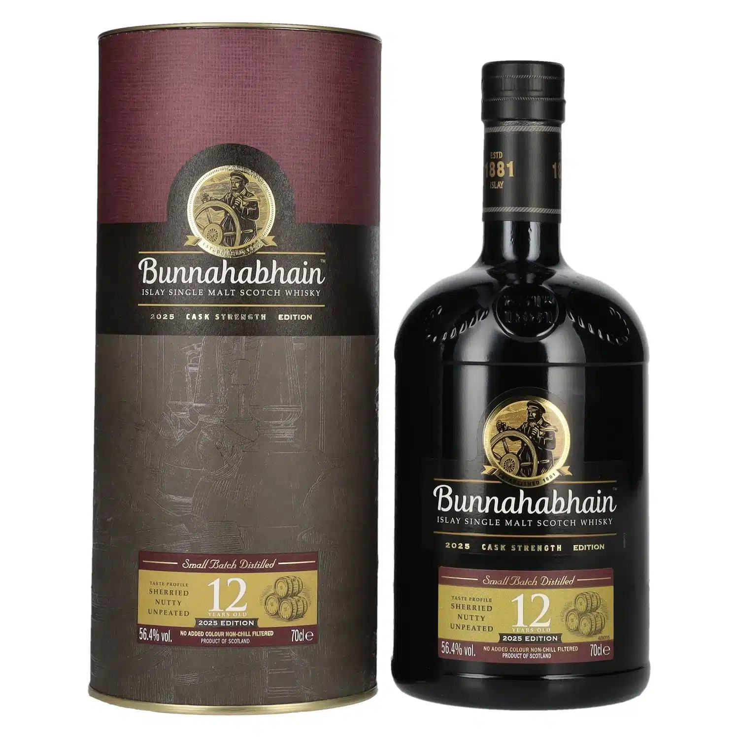 Bunnahabhain 12 Years Old Islay Single Malt Whisky Cask Strength Edition 2025 (56,4%)